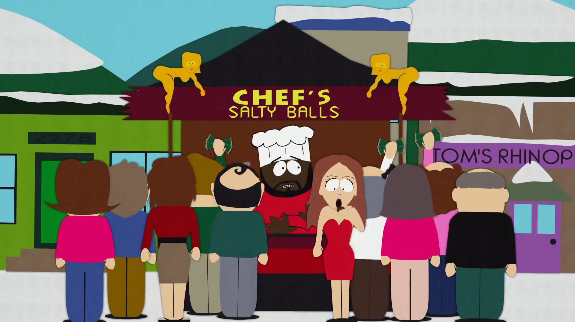 &quot;South Park&quot; Chef's Salty Chocolate Balls